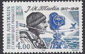 1999 French Antarctic.  SG.397 50th Death Anniv. Jacques-Andre Martin (scientist) U/M (MNH)