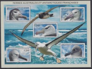 2007 French Antarctic.  MS.575  Albatrosses  mini sheet. U/M (MNH)