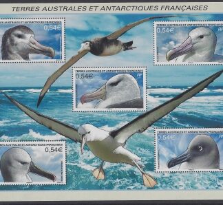 2007 French Antarctic.  MS.575  Albatrosses  mini sheet. U/M (MNH)