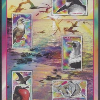 2008 French Antarctic.  MS.611  Sea Birds mini sheet. U/M (MNH)