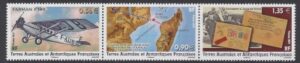 2011 French Antarctic.  SG.640-2  Aviation Accident  set 3 values U/M (MNH)