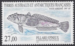 1997  French Antarctic.  SG.372 Air- Spiney Plunderfish  U/M (MNH)