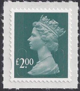 U2914 £2.00 deep blue green 'MAIL' DLR U/M (MNH)