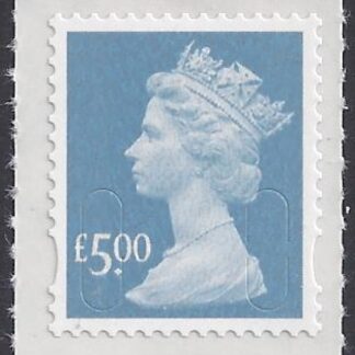 U2916   £5.00 azure  'MAIL'   DLR  U/M (MNH)