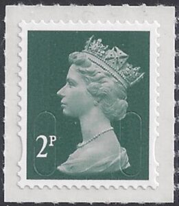 U2921 2p deep green 'M12L '   DLR U/M (MNH)