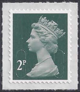 U2921 2p deep green 'M15L '   DLR U/M (MNH)