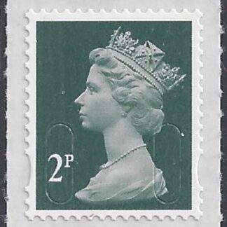U2921 2p deep green 'M15L '   DLR U/M (MNH)