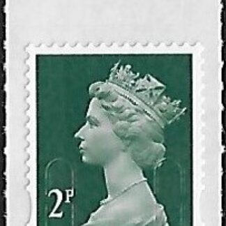 U2921 2p deep green 'M17L'  plain SBP  DLR U/M (MNH)