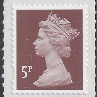 U2922  5p dull red brown  'M12L'   DLR  U/M (MNH)