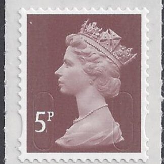 U2922  5p dull red brown  'M14L'   DLR  U/M (MNH)