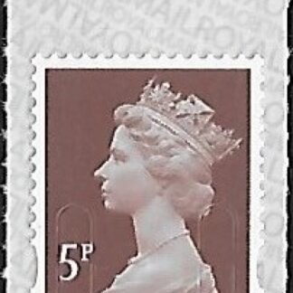 U2922  5p dull red brown  'M17L'   SBP L/s   DLR  U/M (MNH)