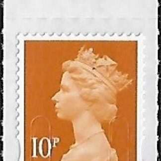 U2923   10p dull orange  'M17L'   plain backing paper DLR   U/M (MNH)