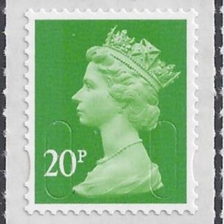 U2924   20p bright green  'M15L'   DLR  U/M (MNH)