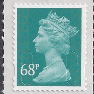 U2926  68p deep turquoise green  'M11L'   DLR   U/M (MNH)