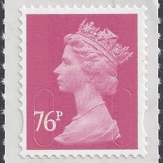 U2927  76p bright rose  'M11L'   DLR   U/M (MNH)