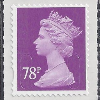U2928  78p mauve 'M13L'  Walsall U/M (MNH)