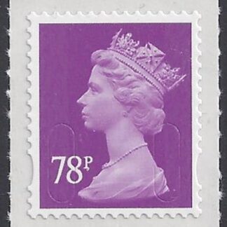 U2928 78p mauve 'MA13'   DLR  U/M (MNH)