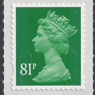 U2929  81p green   'M14L'  DLR  U/M (MNH)