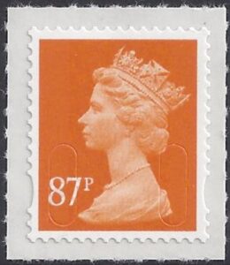 U2930  87p yellow-orange  'M12L'  DLR   U/M (MNH)
