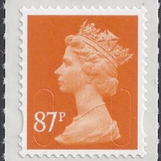 U2930  87p yellow-orange  'M12L'  DLR   U/M (MNH)