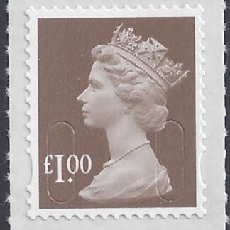 U2934  £1.00  bistre brown  'M15L'  DLR U/M  (MNH)