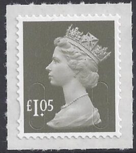 U2935   £1.05 grey olive 'M16L'   DLR. U/M  (MNH)