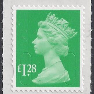 U2939  £1.28  emerald green 'MA13'   DLR  U/M (MNH)