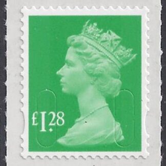 U2939  £1.28  emerald green 'M14L'   DLR  U/M (MNH)