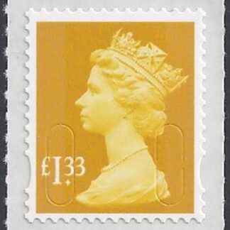 U2940  £1.33  yellow  'M15L'   DLR   U/M  (MNH)