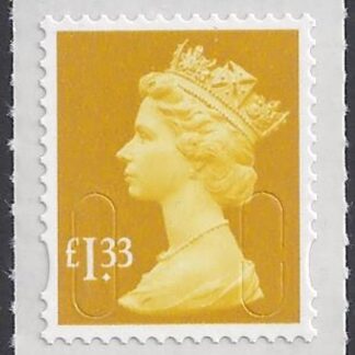 U2940  £1.33  yellow  'M16L'   DLR   U/M  (MNH)