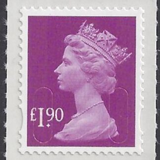 U2954   £1.90  bright mauve 'M12L'  DLR  U/M (MNH)