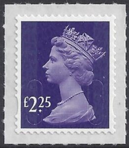 U2957   £2.25  deep violet  'M15L'    DLR   U/M  (MNH)