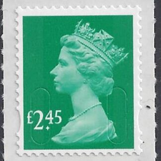 U2961  £2.45  emerald green  'M15L'   DLR   U/M (MNH)