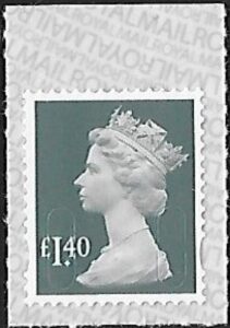 U2941  £1.40 grey-green  'M17L' SBP L/s  DLR  U/M (MNH)