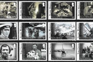 2014 South Georgia - SG.619-30  Heroes Imperial Trans Antarctic Expedition - set of 12 values U/M (MNH)