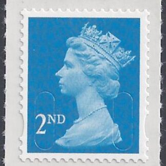 U2995  2nd Bright blue CB 'MA12'  DLR  U/M (MNH)