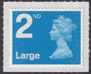 U3000 2nd Large Bright blue 2B 'MA10' DLR U/M (MNH)