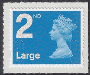 U3000 2nd Large Bright blue 2B 'MA12' DLR U/M (MNH)