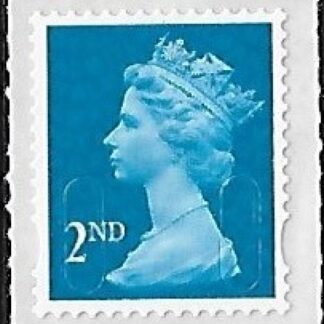 U2995  2nd Bright blue CB 'MA17' plain backing paper  DLR  U/M (MNH)