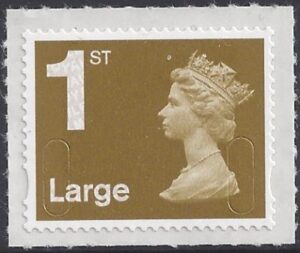 U3001 1st Large Gold 2B 'MA11' DLR U/M (MNH)