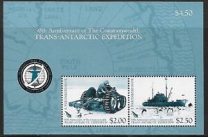 2007 Ross Dependency MS.109 50th Anniv. of Commonwealth trans-Antarctic Expedition. Mini Sheet U/M (MNH)