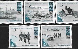 2008 Ross Dependency. SG.110-4 Centenary of British Antarctic Expedition 1907-9 set 5 values U/M (MNH)