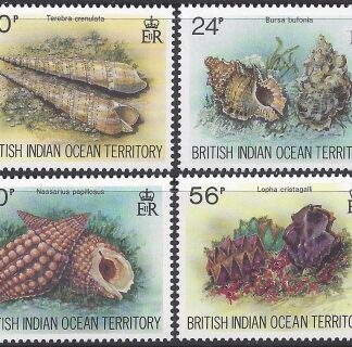 1996 British Indian Ocean. SG.176-9  Sea Shells. set of 4 values U/M (MNH)