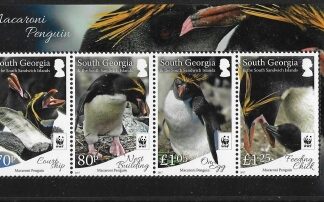 2017 South Georgia. MS.696   Macaroni  Penguins WWF  Souvenir sheet U/M (MNH)