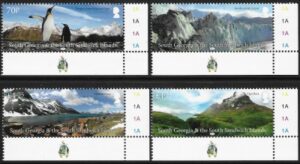 2017 South Georgia SG688-91 Landscapes set 4 values U/M (MNH)