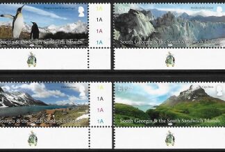 2017 South Georgia SG688-91  Landscapes set 4 values  U/M (MNH)