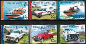 2007 Tristan Da Cunha. SG.872-7 Local Vehicles set 6 values U/M (MNH)
