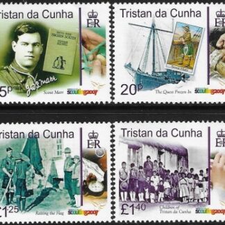 2007 Tristan Da Cunha.  SG.884-7  Centenary of Scouting. set 4 values U/M (MNH)