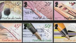 2004  Tristan Da Cunha.  SG.793-8 History of Writing. set 6 values U/M (MNH)