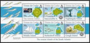 2007 Tristan Da Cunha. MS871 Islands. 7th series. mini sheet U/M (MNH)